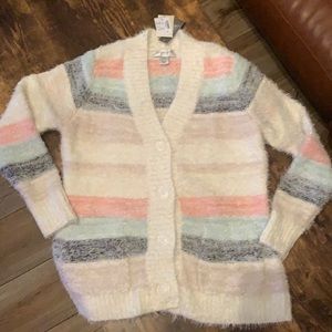 Christopher & Banks Pastel Striped Cardigan
